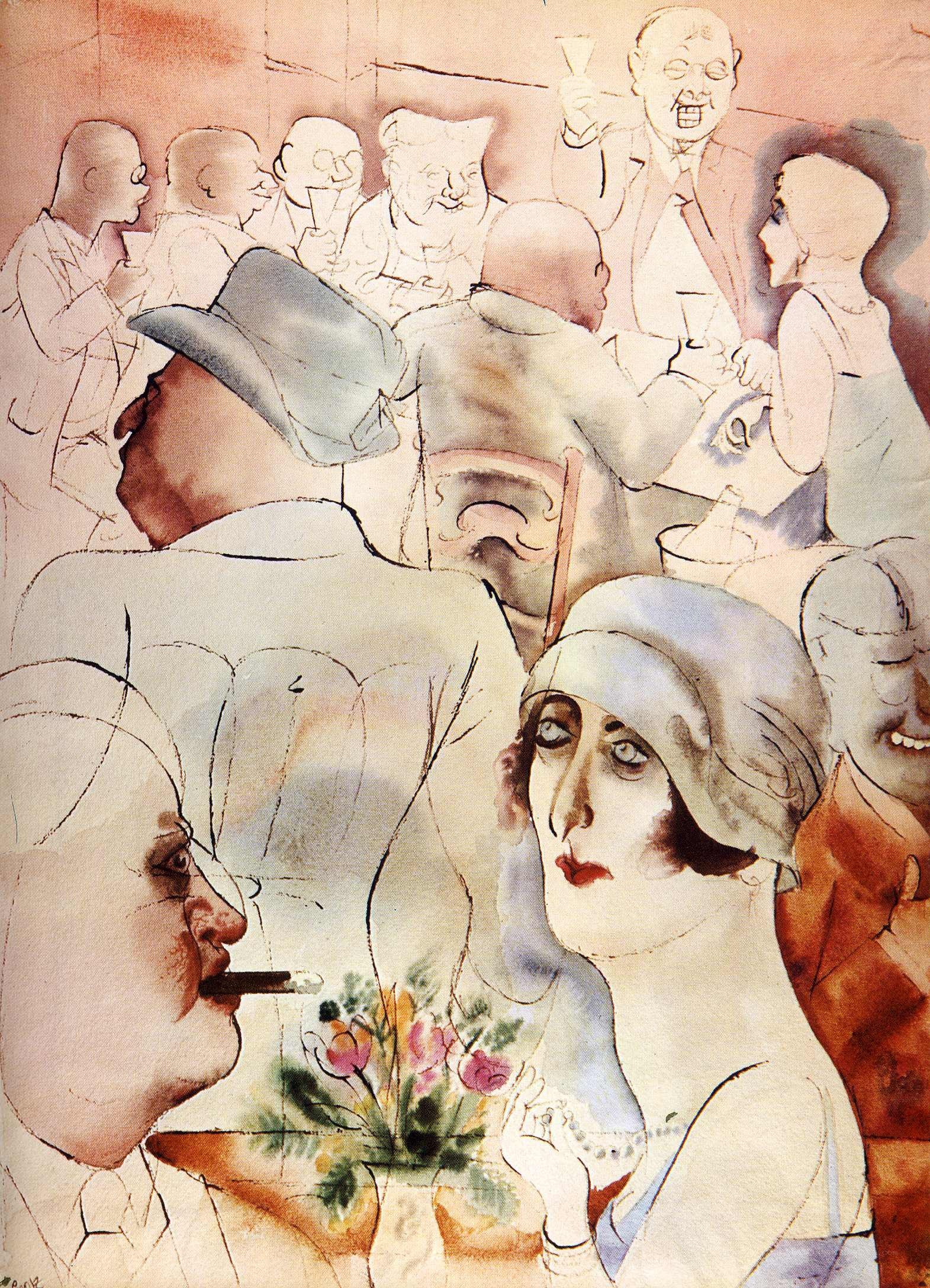 Art Deco social gathering