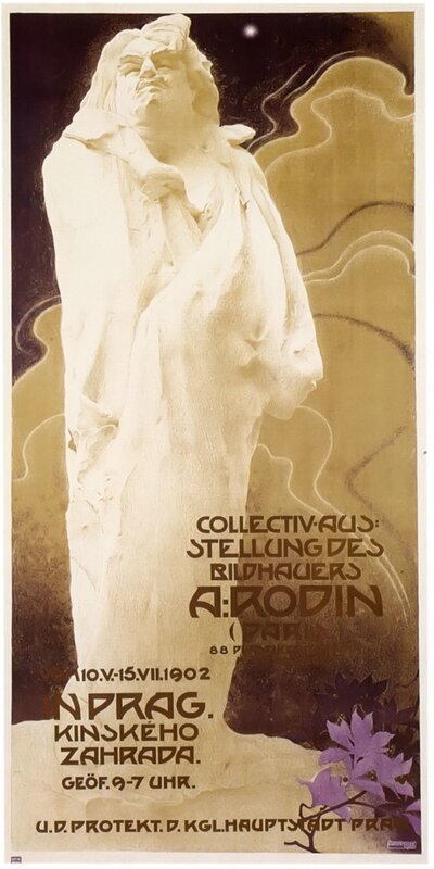 Art exhibition poster in Prague