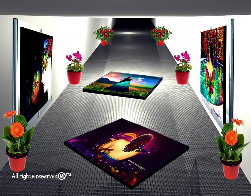 Art Gallery Hallway — Black