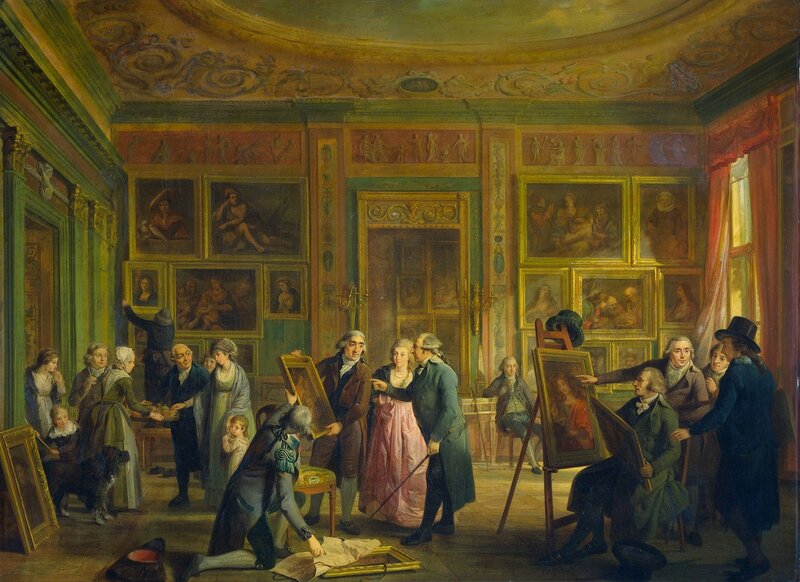 Art Gallery Visitors — Green