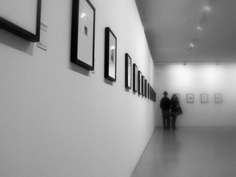 Art gallery visitors