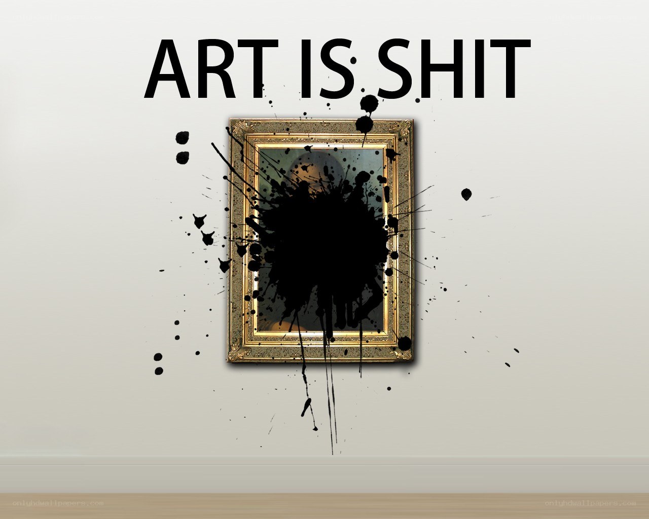 art is shit splatter