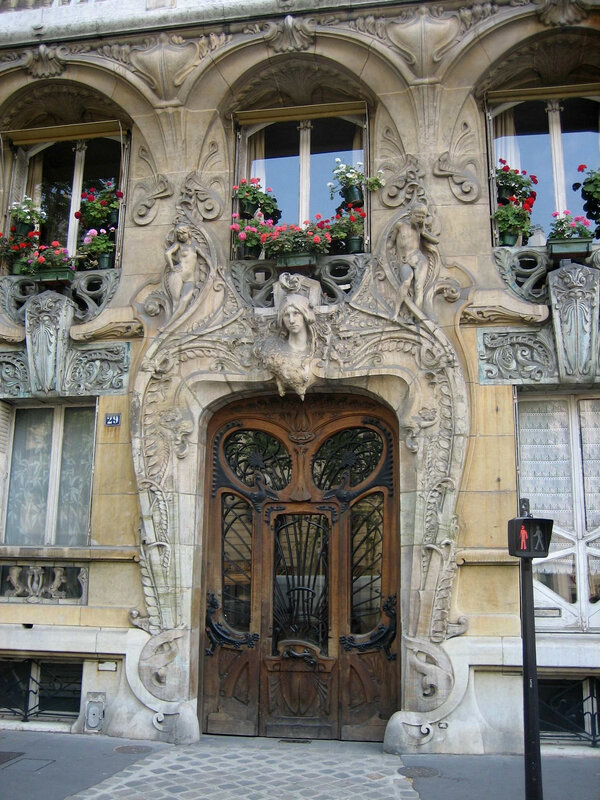 Art Nouveau building entrance