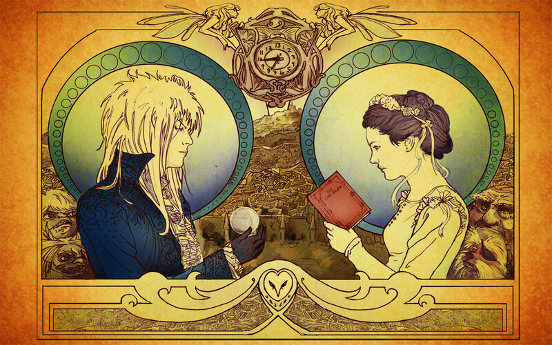 Art Nouveau fantasy illustration
