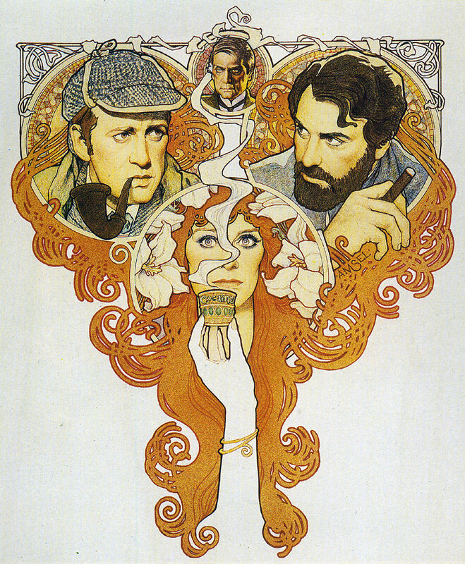 Art Nouveau illustration of literary figures