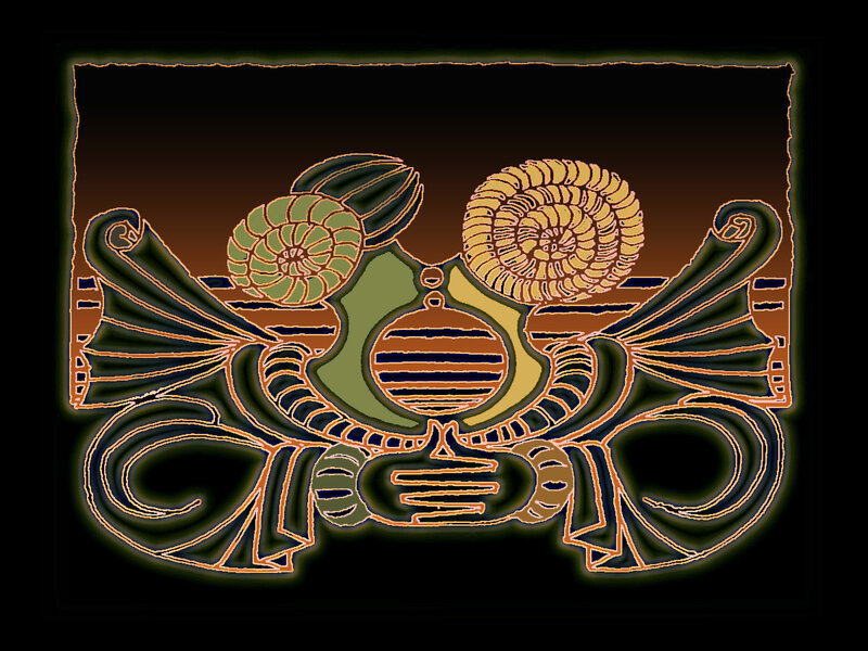 Art Nouveau shell design
