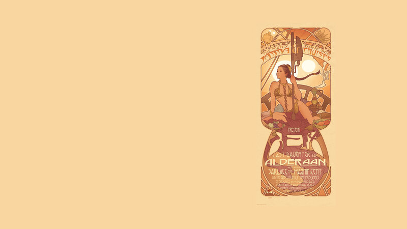Art Nouveau Star Wars poster