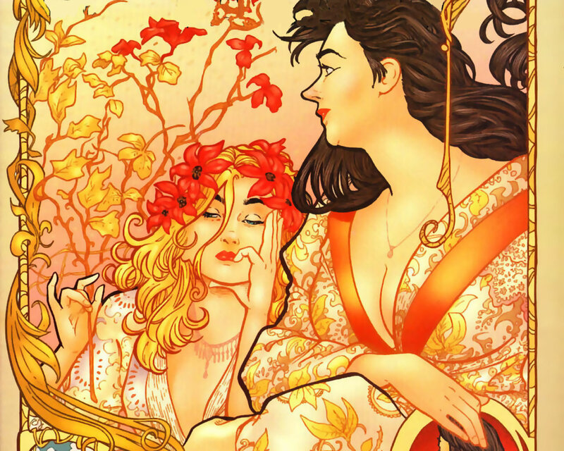 Art Nouveau women portrait