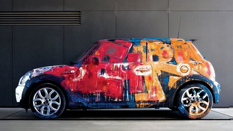 Art-painted Mini Cooper