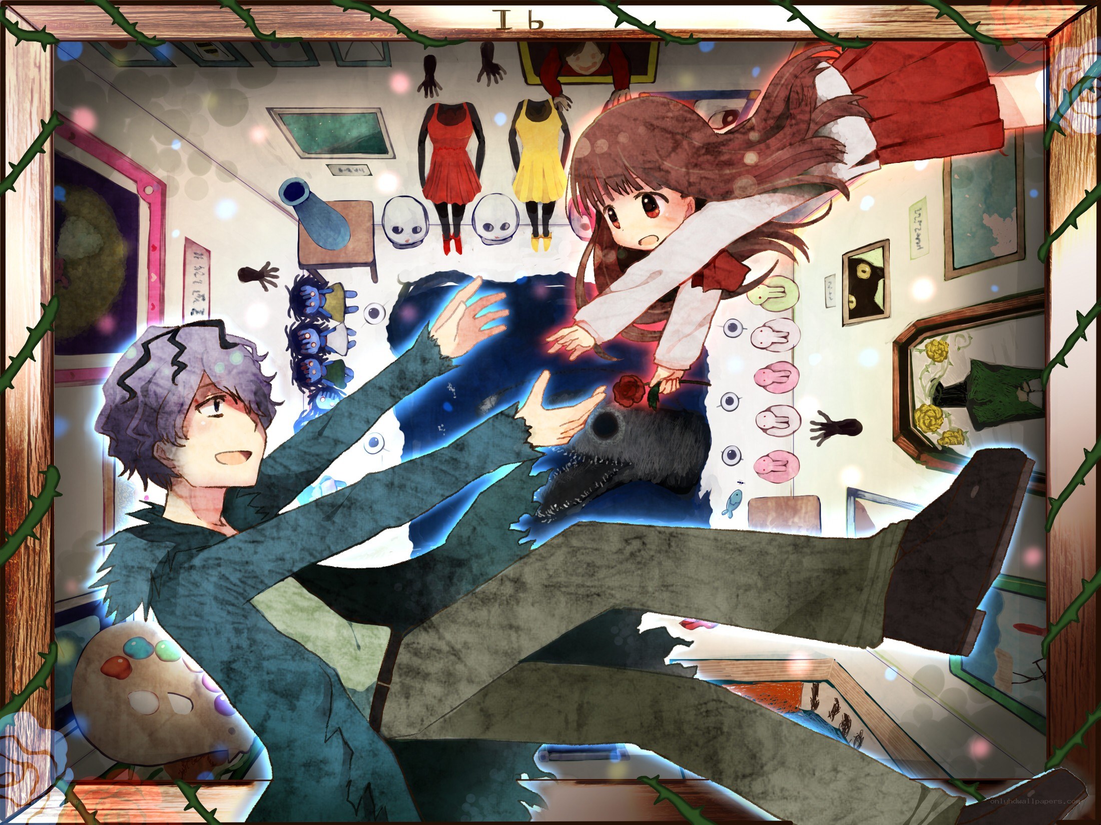 Art studio chaos scene
