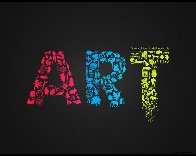 Art word collage