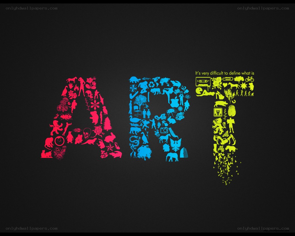 Art word collage