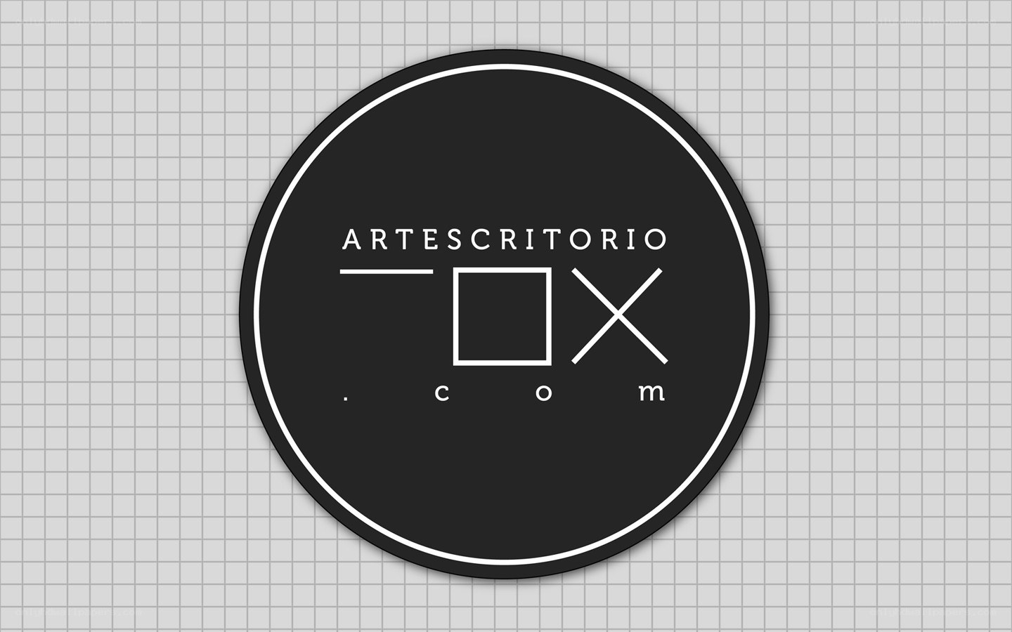 Artescritorio logo on graph paper