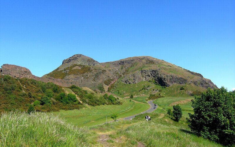 Arthur's Seat on a sunny day