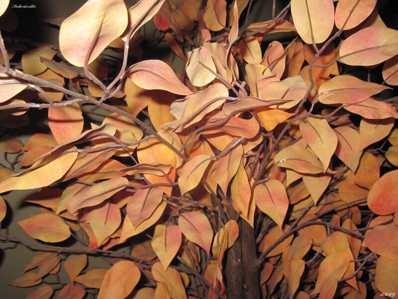 Artificial Autumn Leaves — Orange