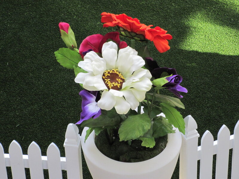 Artificial Flower Arrangement — Green