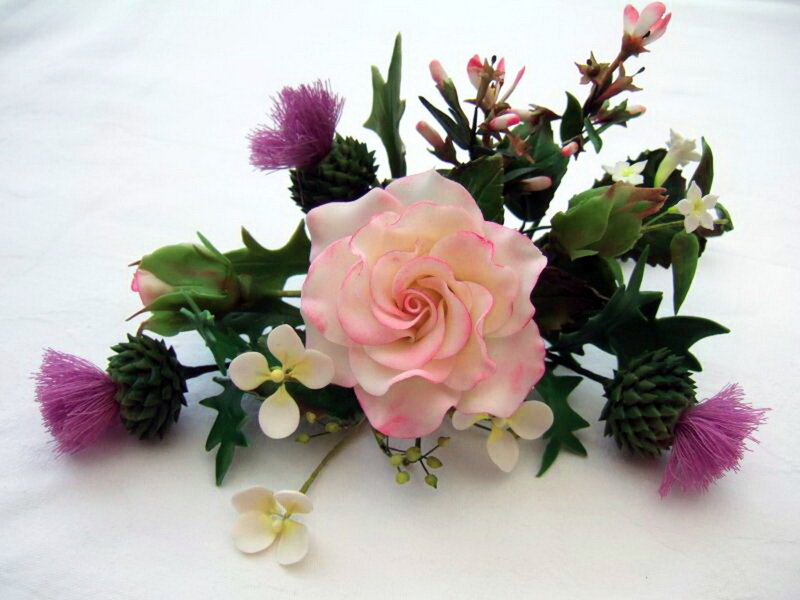 Artificial Flower Arrangement — Pink, Calm