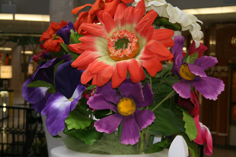 Artificial Flower Arrangement — Purple