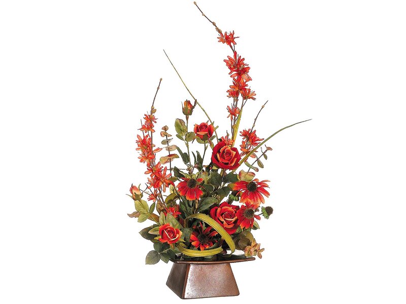 Artificial Flower Arrangement — Red