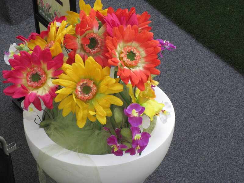 Artificial Flower Arrangement — Yellow, Colorful