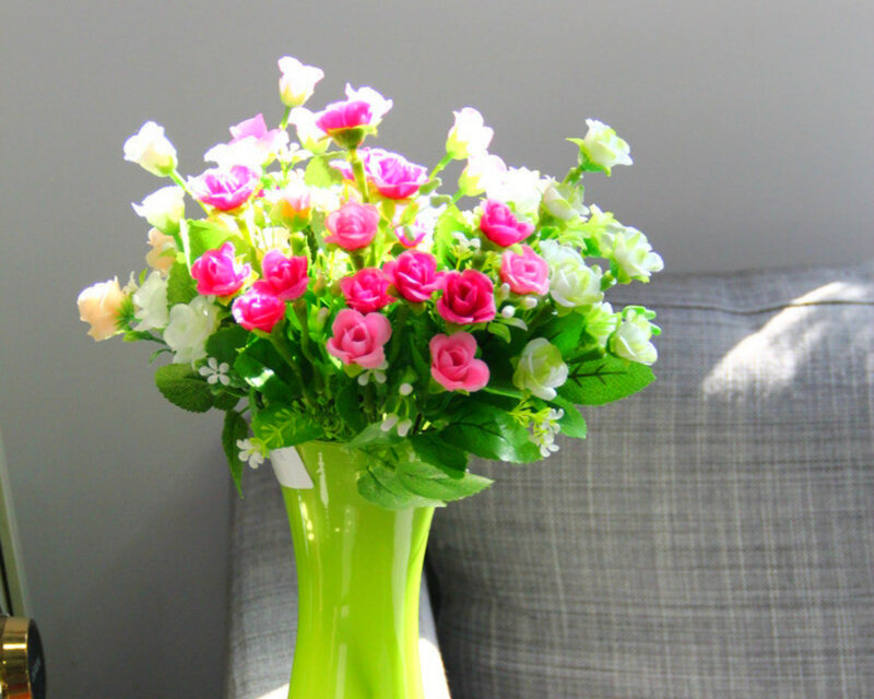 Artificial Flower Bouquet — Green, Calm, Afternoon