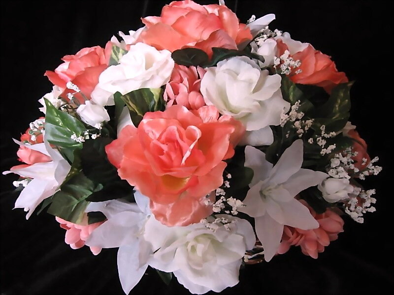 Artificial Flower Bouquet — Pink, Calm