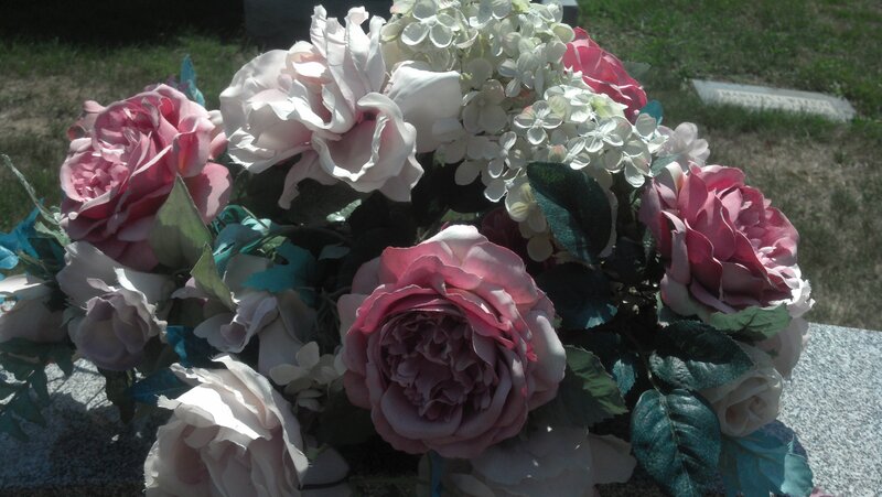Artificial Flower Bouquet — Pink, Somber