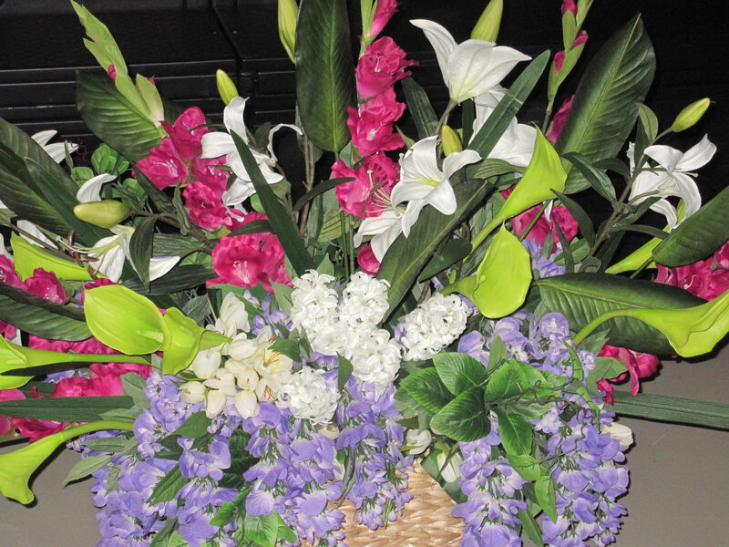 Artificial Flower Bouquet — Purple