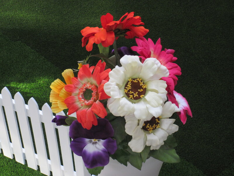 Artificial Flowers in Pot