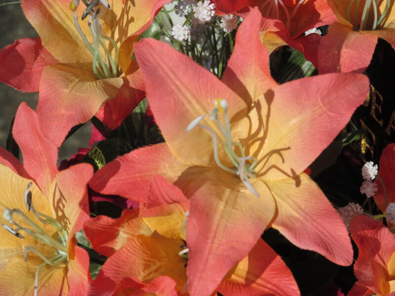 Artificial Lilies in Bouquet