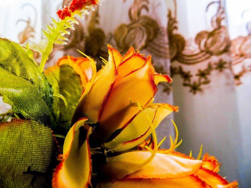 Artificial Orange Flowers