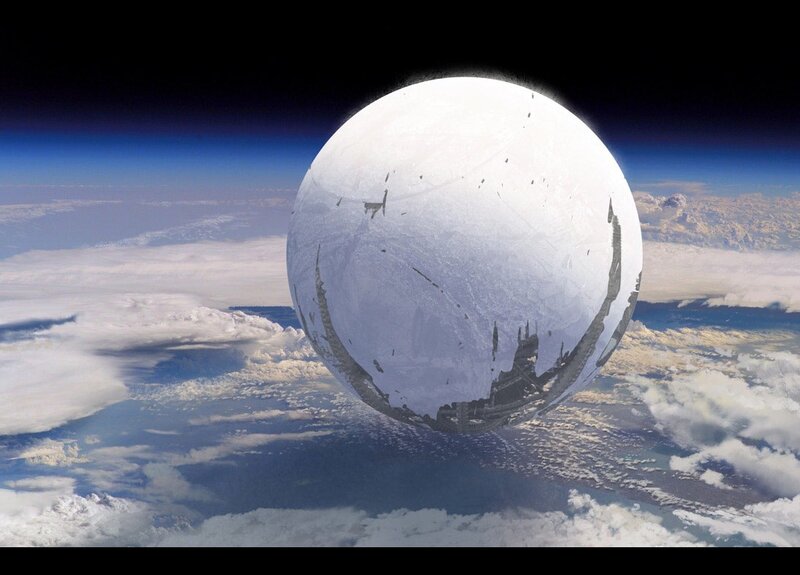 Artificial planet above Earth
