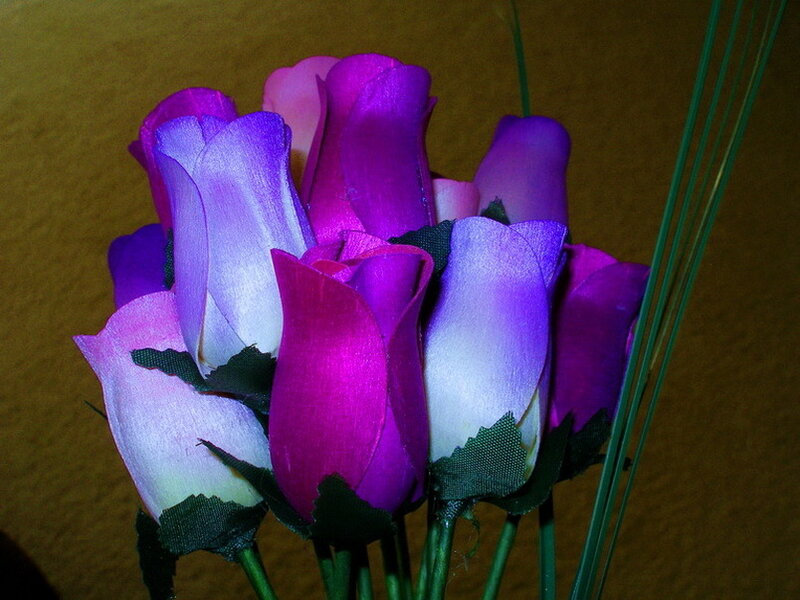 Artificial Purple Roses