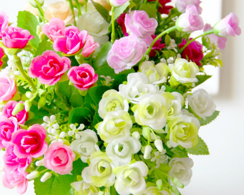 Artificial Rose Bouquet — Pink, Calm