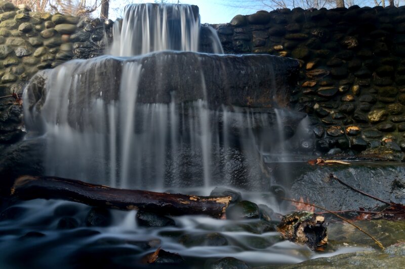 Artificial Waterfall — Gray, Serene
