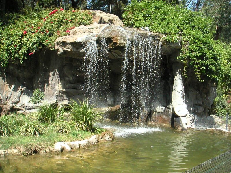 Artificial Waterfall — Green