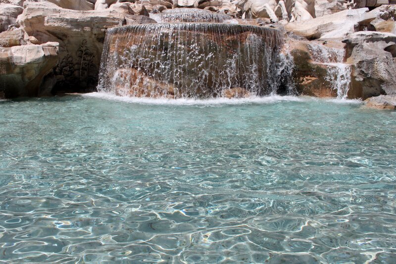 Artificial Waterfall Pool — Blue