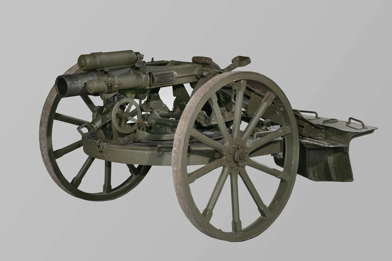 Artillery cannon on display