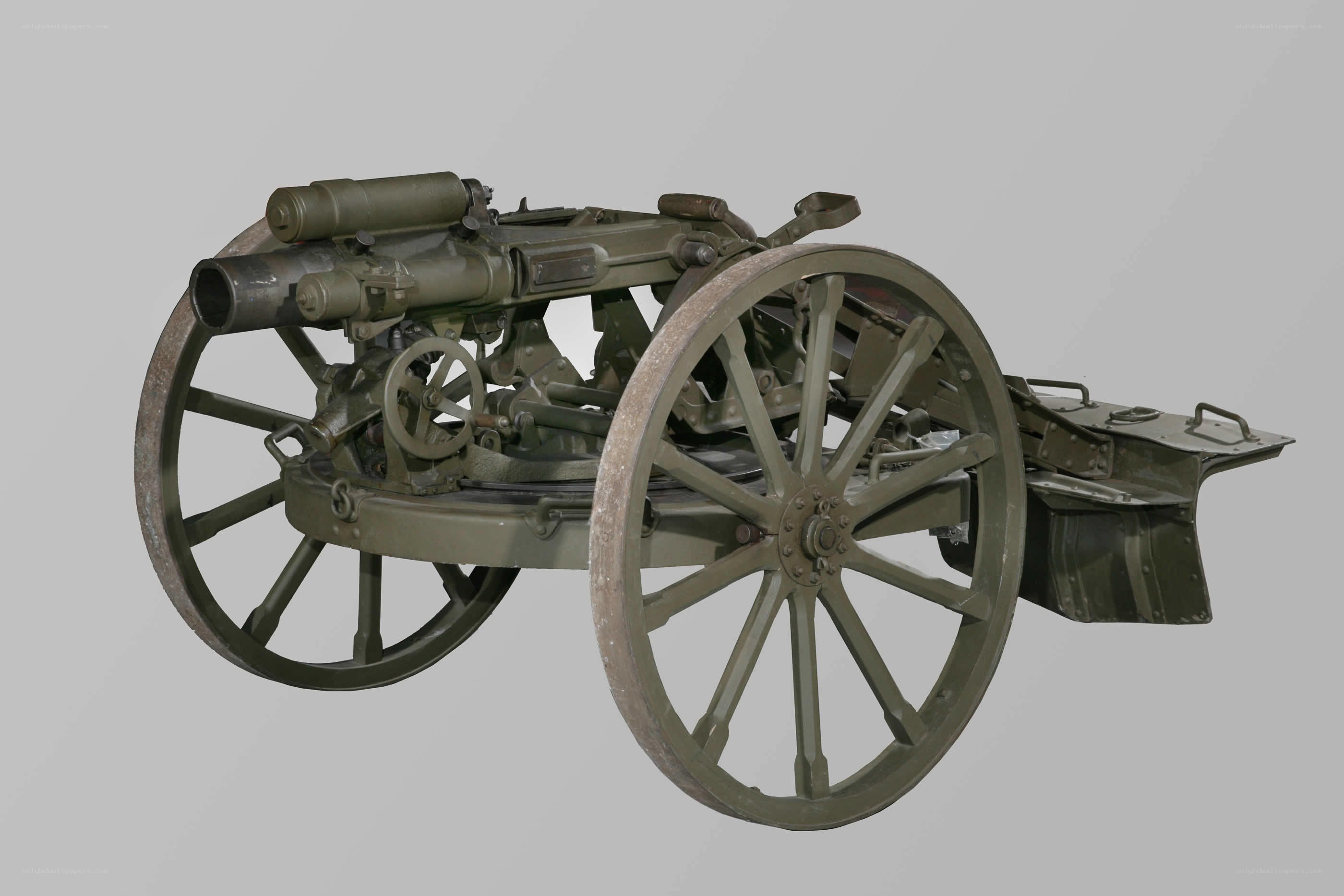 Artillery cannon on display