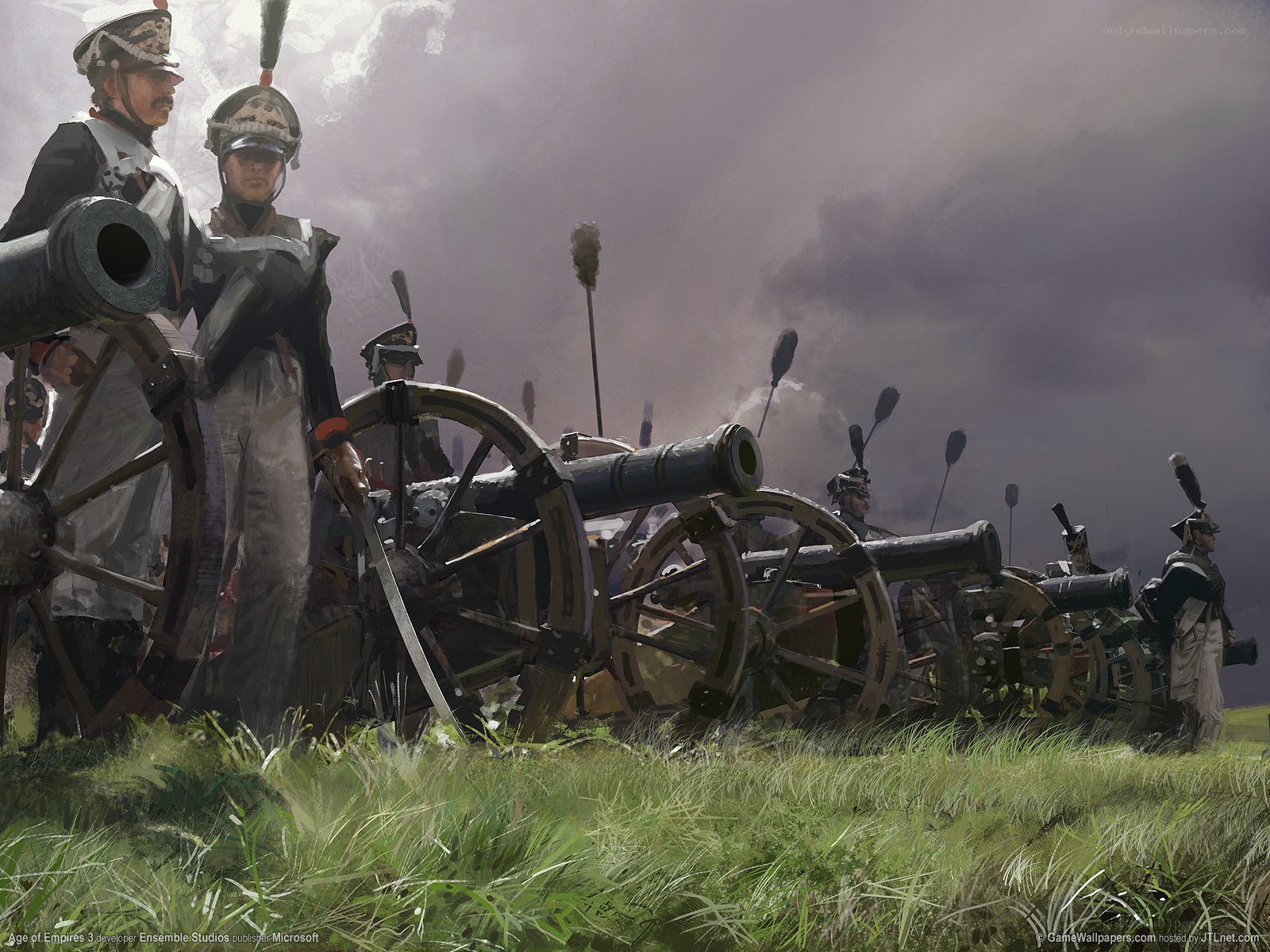 Artillery in a battlefield