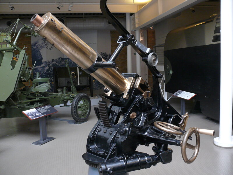 Artillery piece in museum