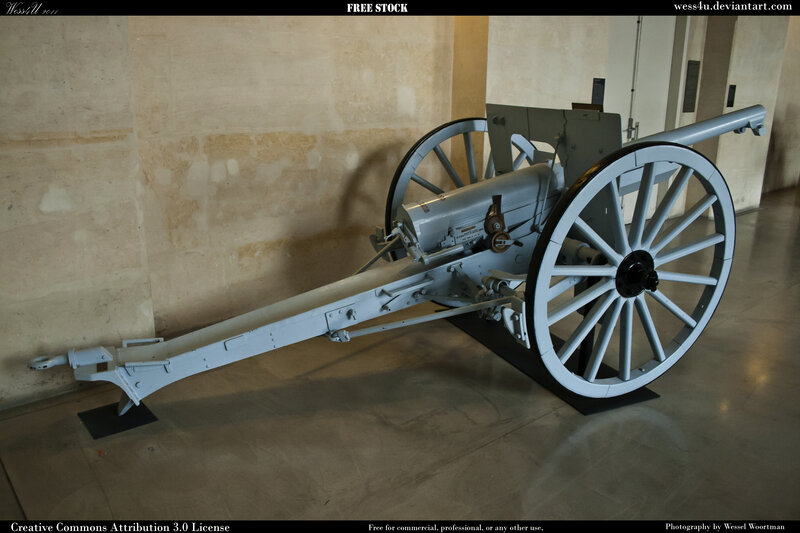 Artillery Piece on Display — Gray