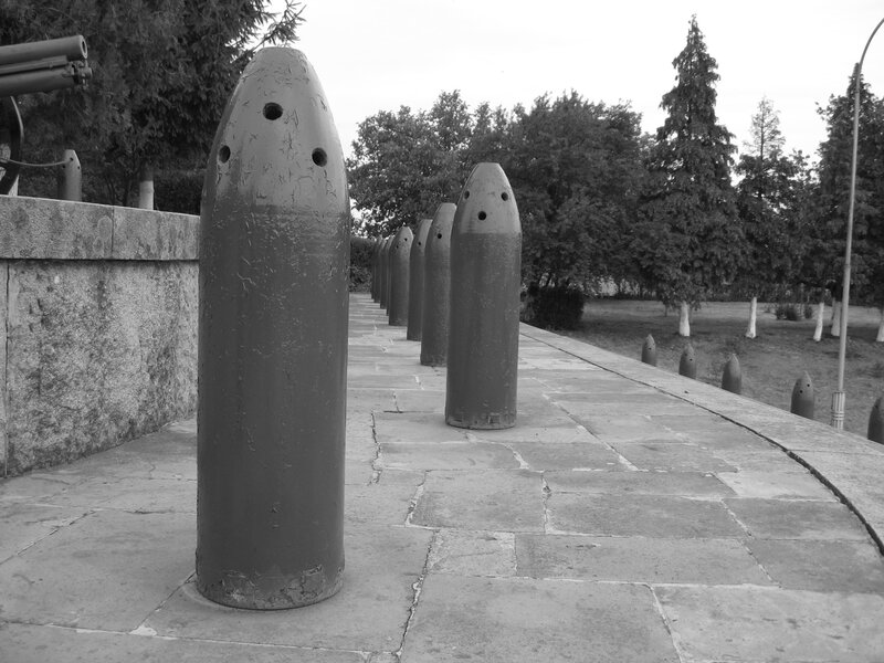 Artillery shell display