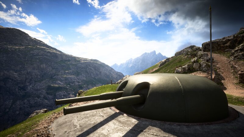 Artillery Turret in Mountains