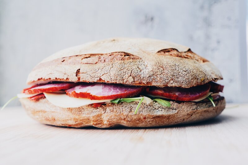 artisan bread sandwich