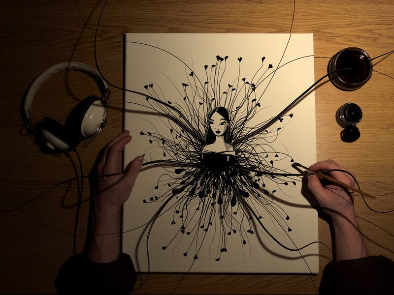 Artist Drawing Illustration
