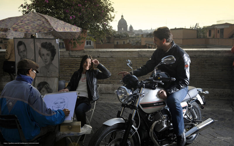 Artist drawing portrait in Rome
