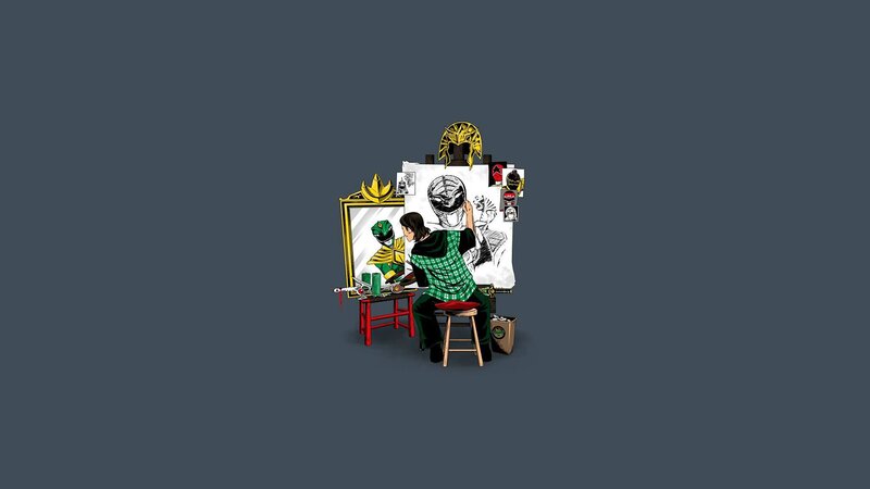 Artist Drawing Power Rangers