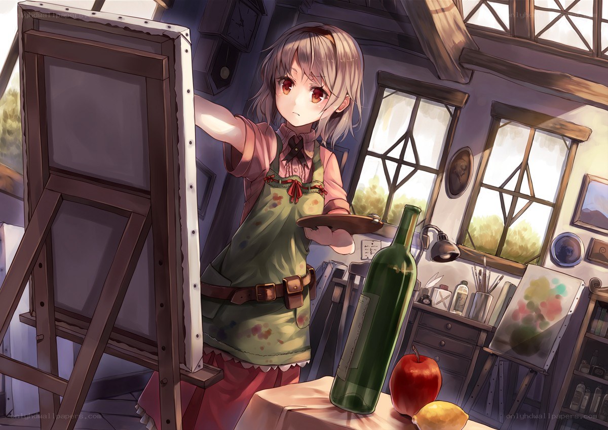 artist in a studio