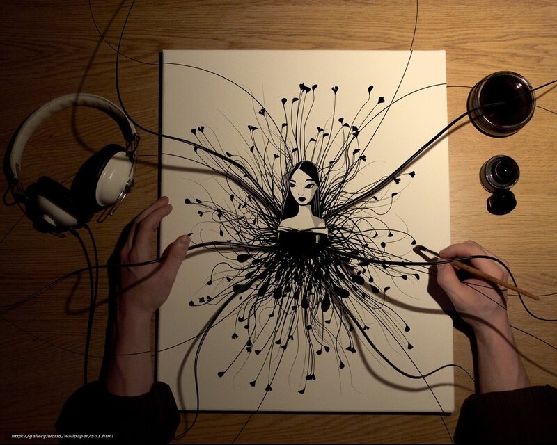 artist painting a woman